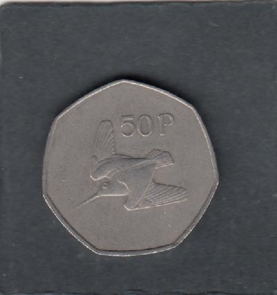 Beschrijving: 50 Pence BIRD   